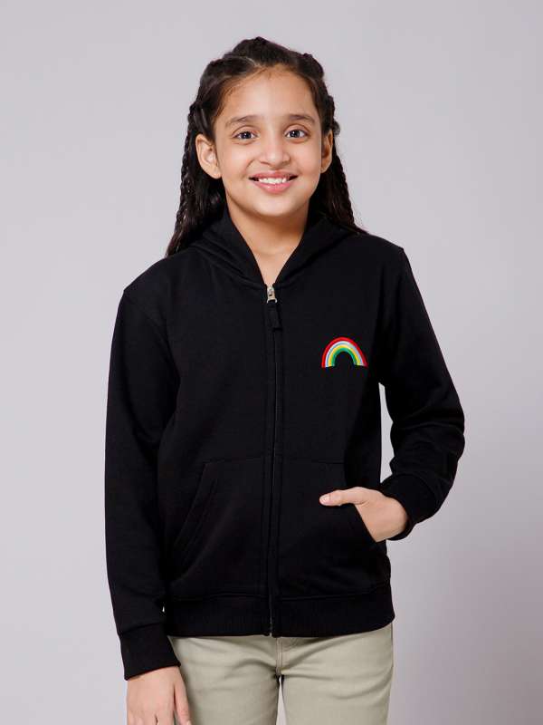 Black Hoodies for Girls Shop Black Hoodies for Girls Online in India Myntra