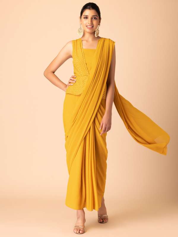 Myntra ready to top wear saree
