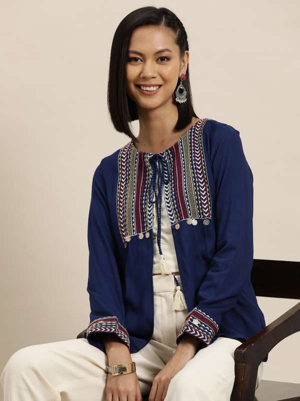 Women Ethnic Wear Shrug Buy Women Ethnic Wear Shrug online in India