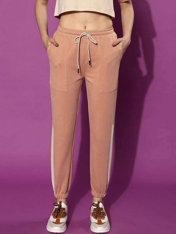 Buy Q-Rious Women Peach Solid Single Jogger Pants Online at Best Prices in  India - JioMart.