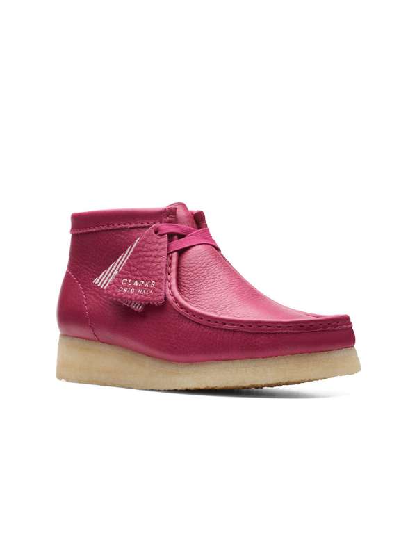 Clarks red shoes womens sales