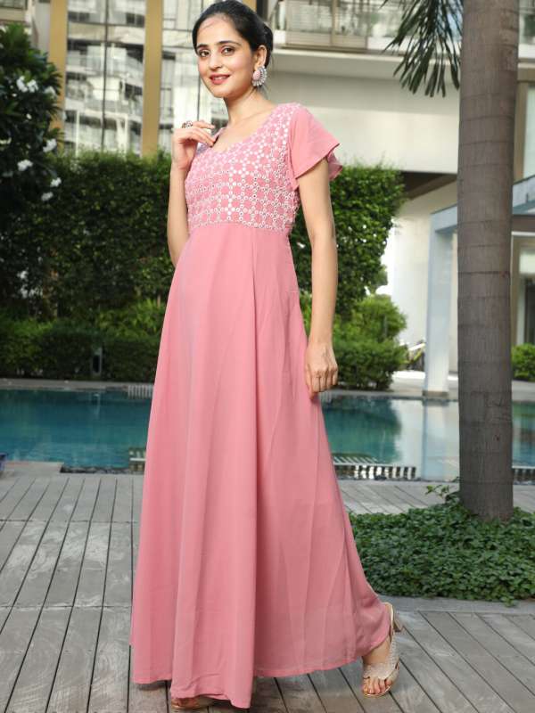 Aks Couture Solid Dress Buy Aks Couture Solid Dress online in India