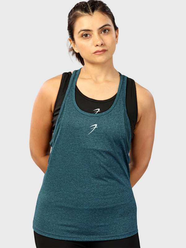 Buy Women's Open Back Tank Top Sleeveless Casual Loose Gym Fitness Running  Vest Online at desertcartINDIA
