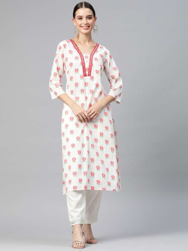 Red color store kurtis online