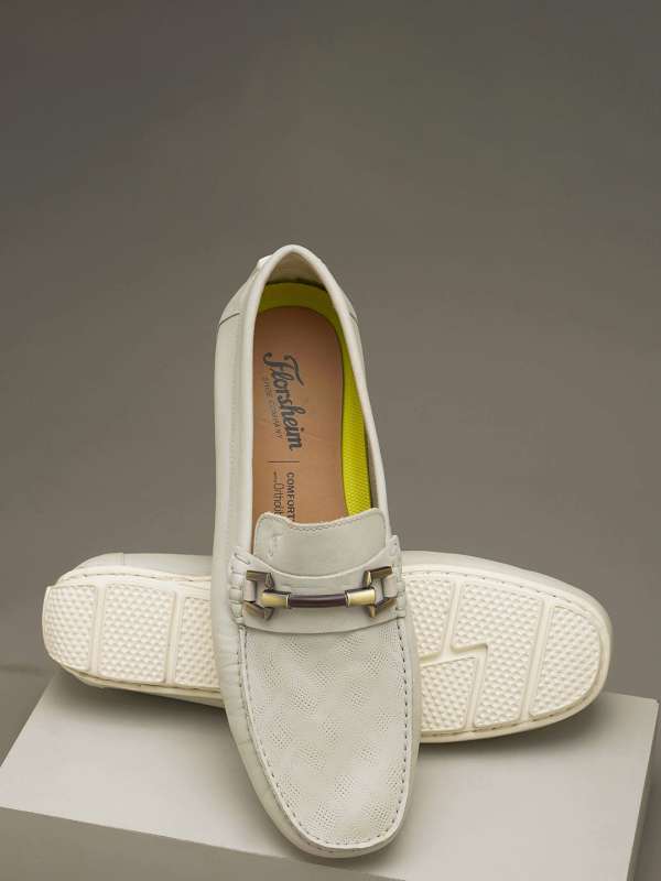 Mens all white loafers clearance