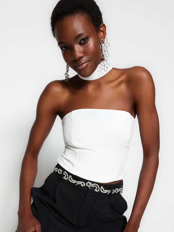White Tube Top Buy White Tube Top online in India