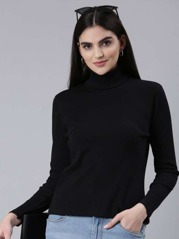 Turtle Neck Tshirts For Women - Buy Turtle Neck Tshirts For Women online in  India