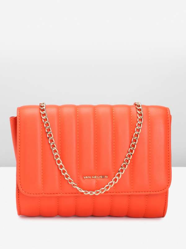 Orange handbags online sales