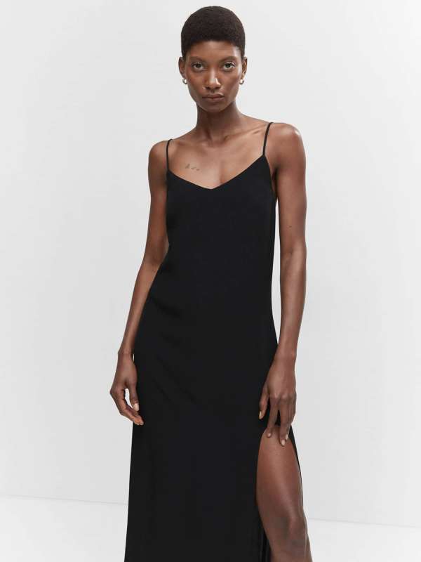 Black Slip Dress - Buy Black Slip Dress online in India