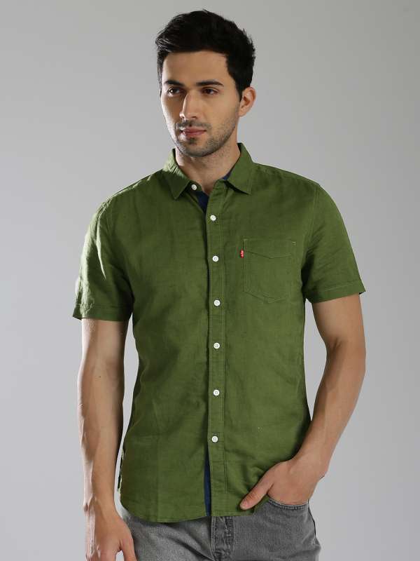 green levis shirt