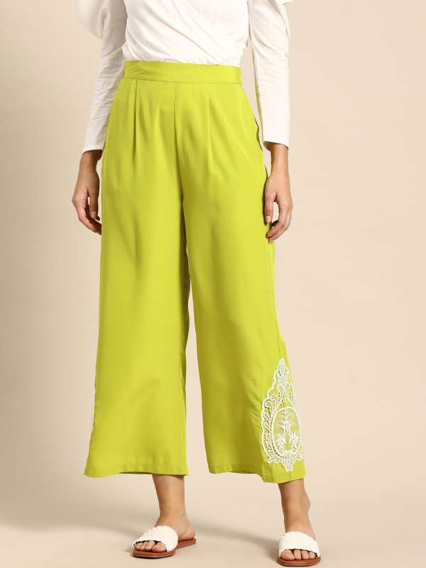 Palazzo pants myntra sales