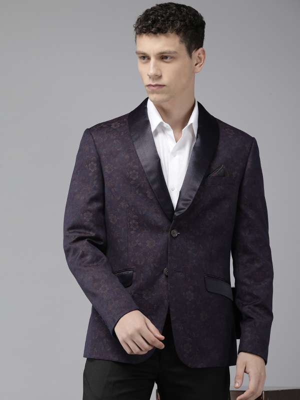 Blue sales dotted blazer