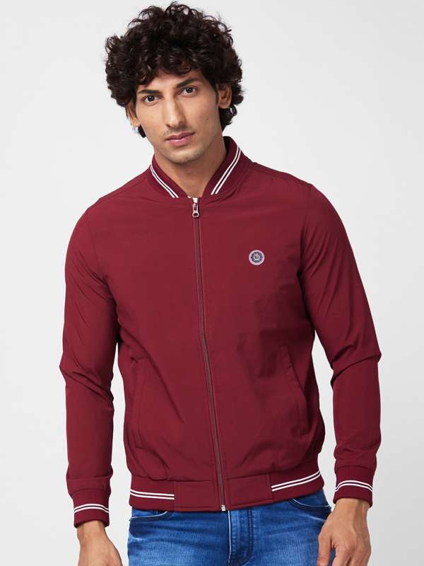 Spykar Maroon Solid Casual Jacket 3626683.htm Buy Spykar Maroon
