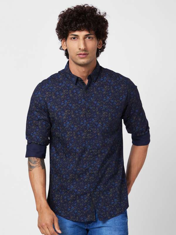 Spykar Men Blue Shirts Buy Spykar Men Blue Shirts online in India
