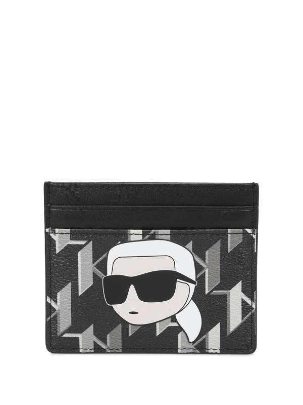 Karl Lagerfeld Men Brand Logo Printed Canvas Two Fold Wallet (Onesize) by Myntra