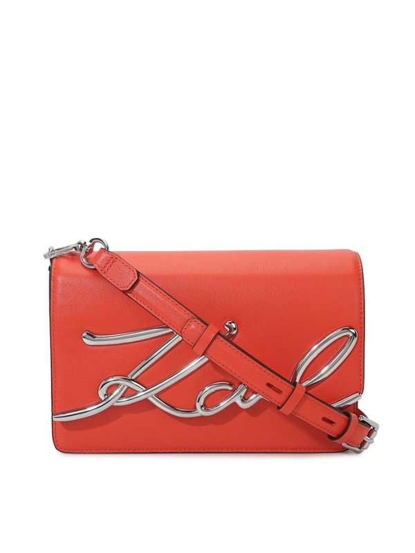 KARL LAGERFELD SYNTHETIC LEATHER CROSSBODY SLING BAG
