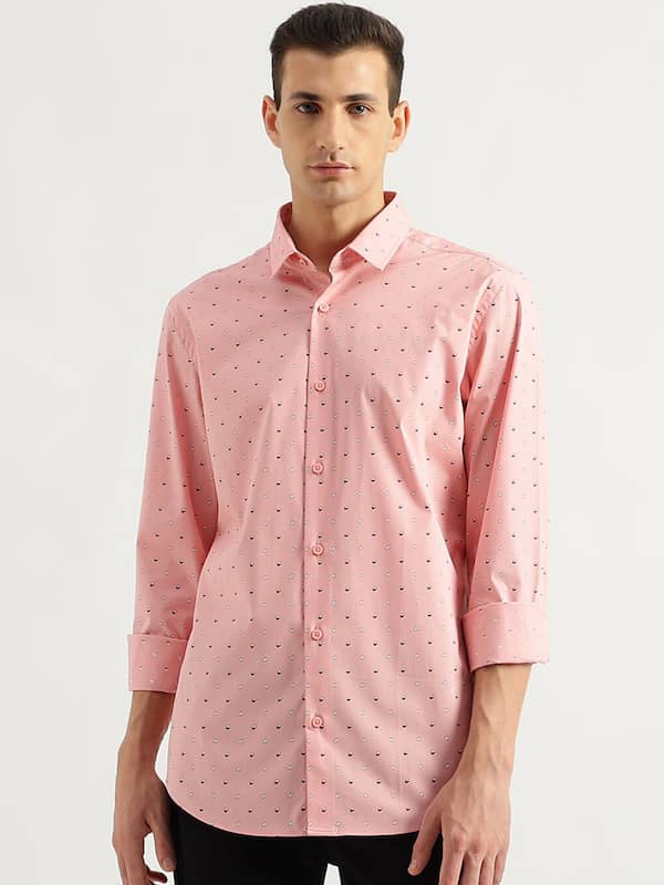 United Colors Of Benetton Pink Shirts - Buy United Colors Of Benetton Pink  Shirts online in India
