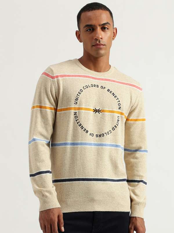 United colors of benetton men's sweaters online