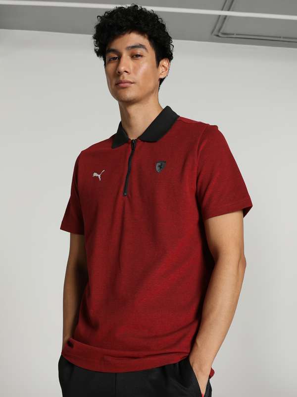 Maroon shop puma shirt