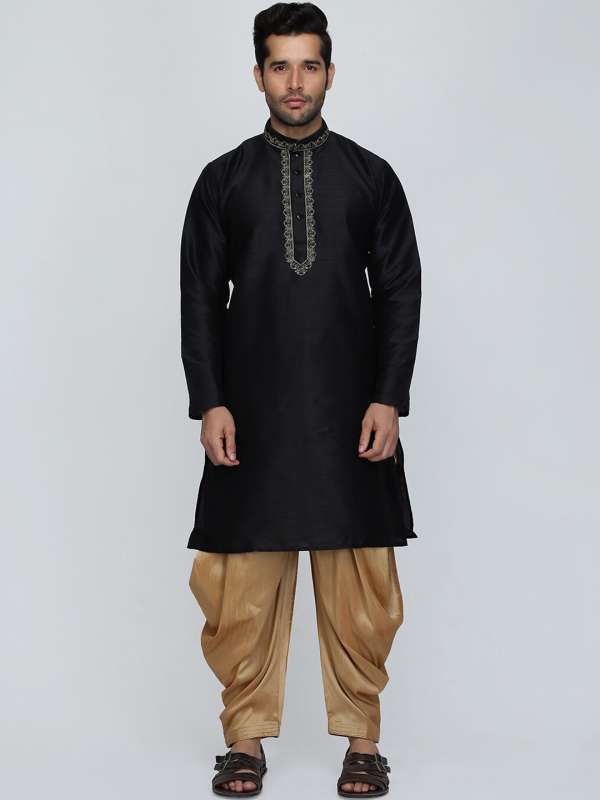 Black punjabi suit for man sales