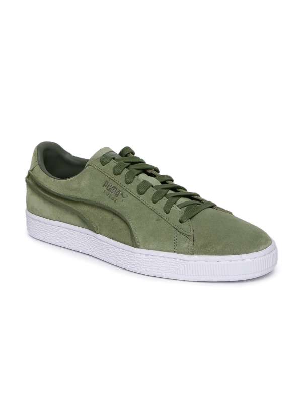 puma shoes olive green