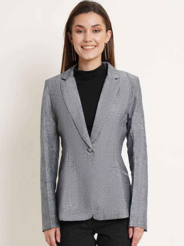 Light grey blazer womens outlet
