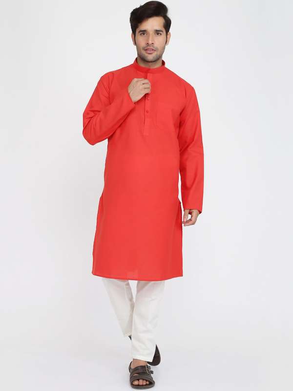 Red pajama kurta sales