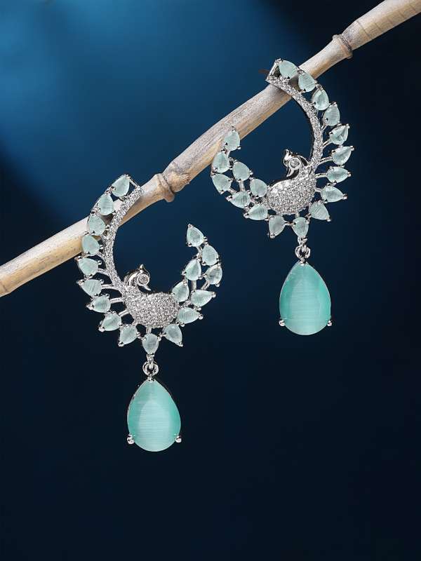 Feather earrings myntra online