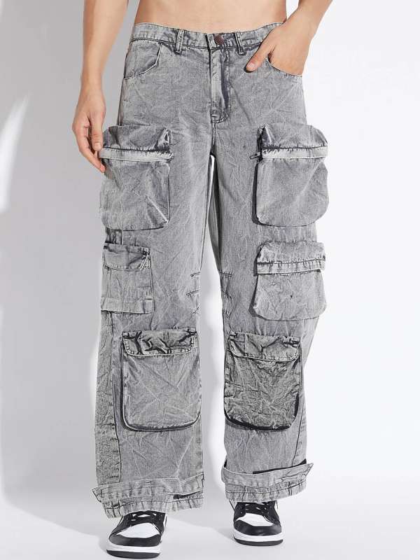 Buy Men Plus Size Cargo Trousers Outdoor Dance Pants Loose Baggy Hip Hop  Pocket Online at desertcartINDIA