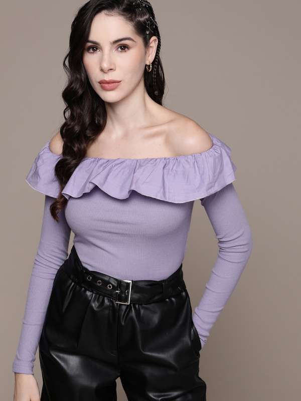 Shoulderless top deals