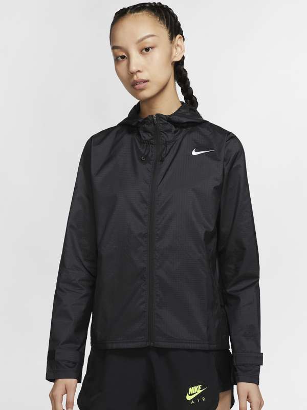 Nike black and white jacket hot sale