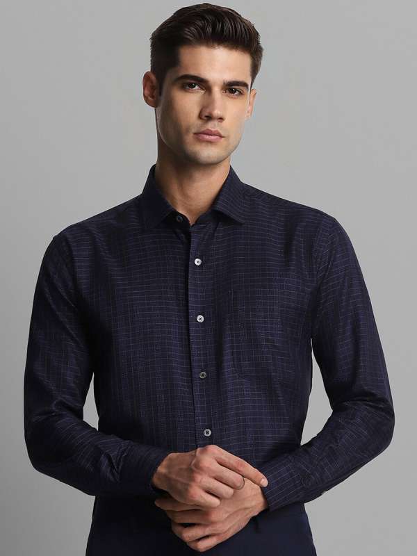 Buy Luxure By Louis Philippe Men's Solid Slim fit Formal Shirt