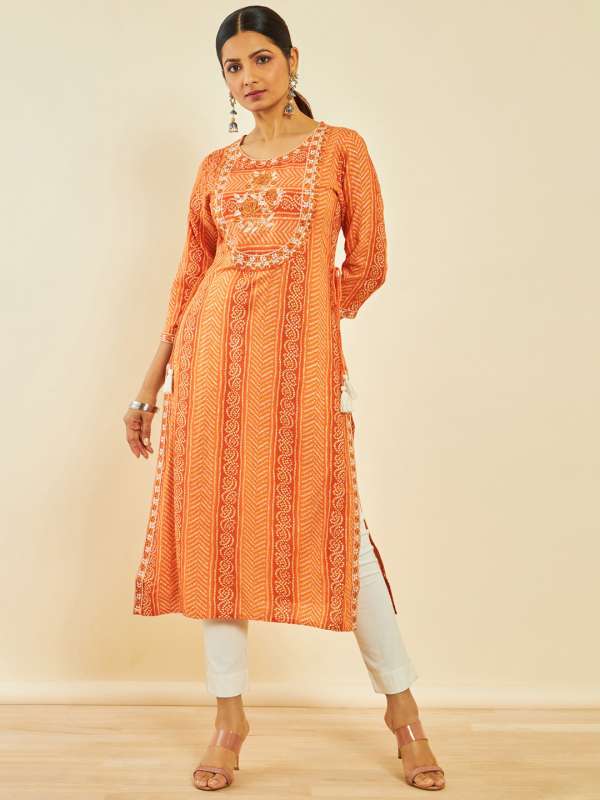 Buy Soch Orange Kurtas Myntra
