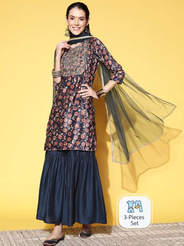 Sharara suit deals online myntra