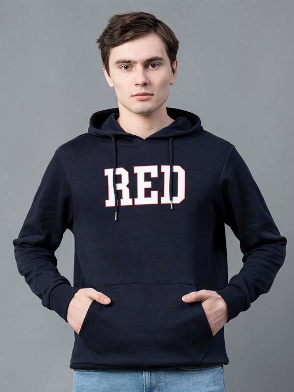Red hotsell tape sweatshirt
