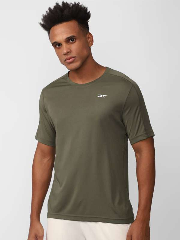 Reebok dri fit t shirt brown deals
