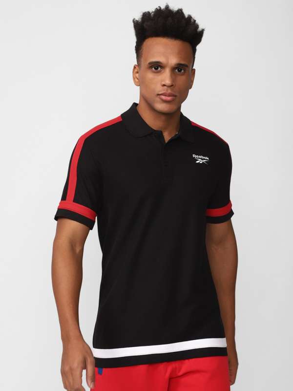 Reebok polo shop shirts mens red