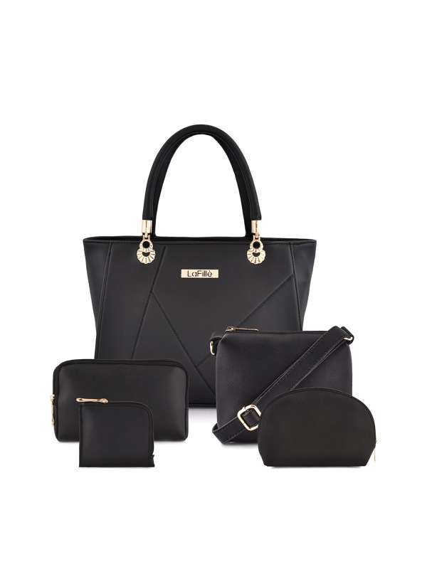 Buy LaFille Black Handbag For Women & Girls, Ladies Purse & Handbags for  Office & College