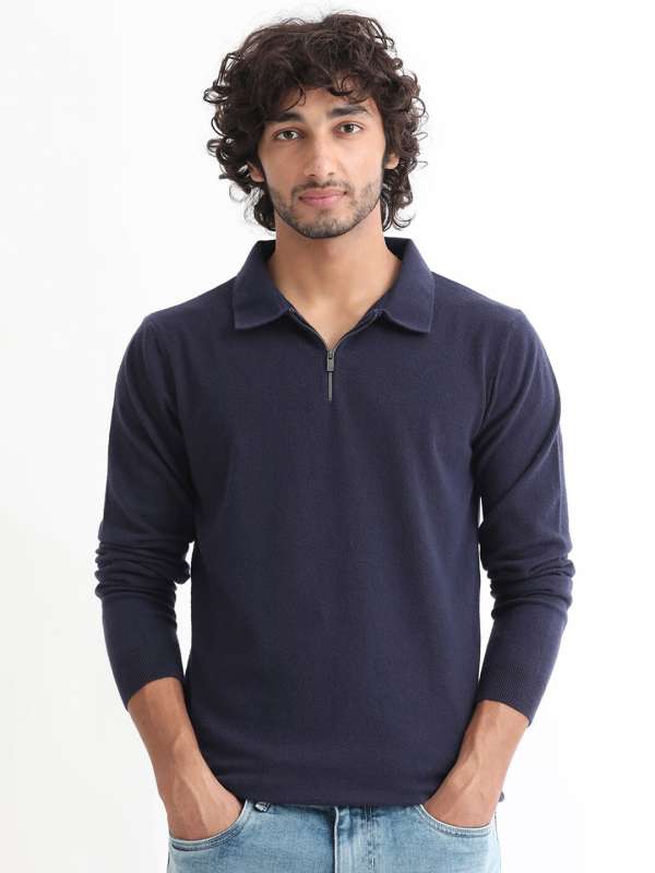 Mens collared pullover shirts best sale
