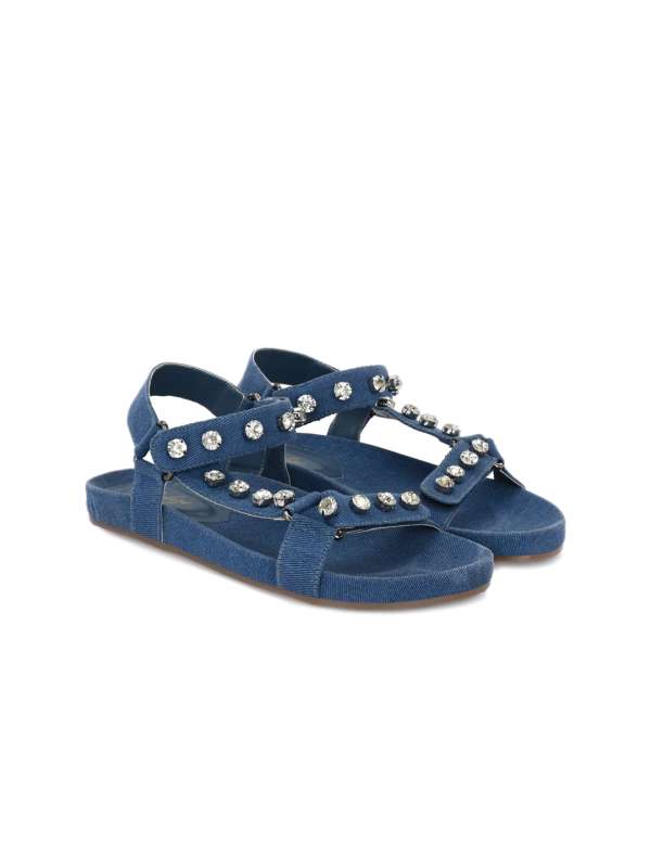 Denim sandals sales heels