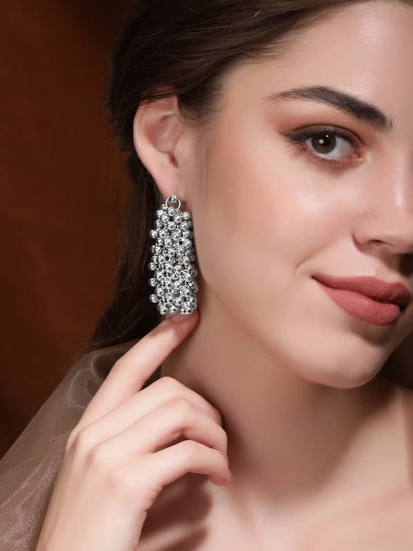 Buy White Earrings for Women by Kord Store Online | Ajio.com-hkpdtq2012.edu.vn