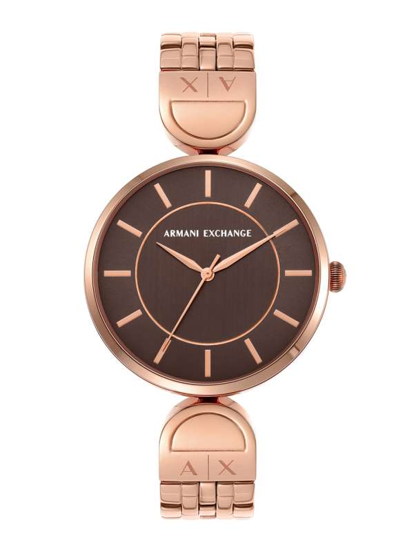 Montre armani exchange femme rose hotsell gold