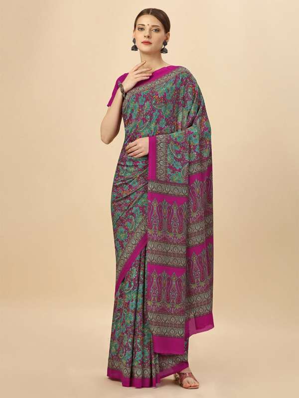 Myntra crepe sale silk sarees