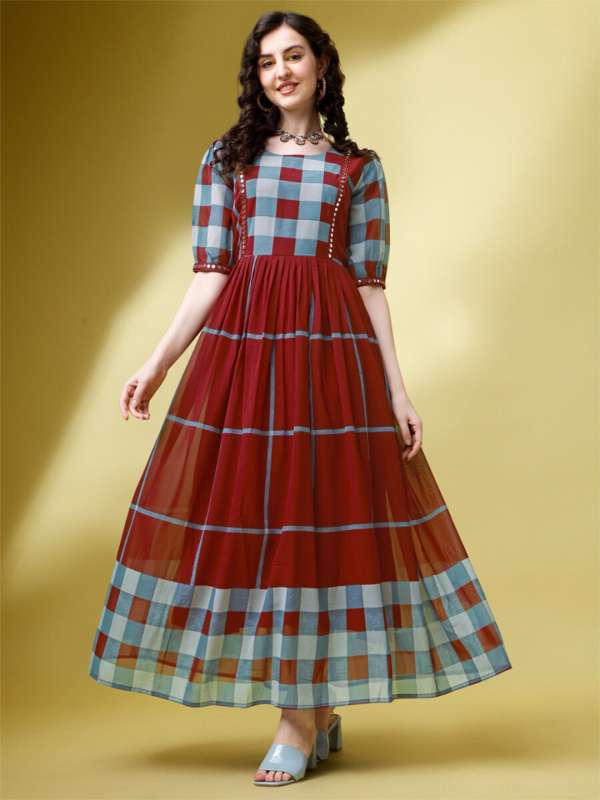 Chiffon frock designs top