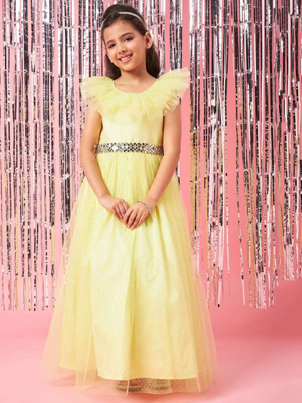 Yellow Kids Apparel Party Gown Buy Yellow Kids Apparel Party