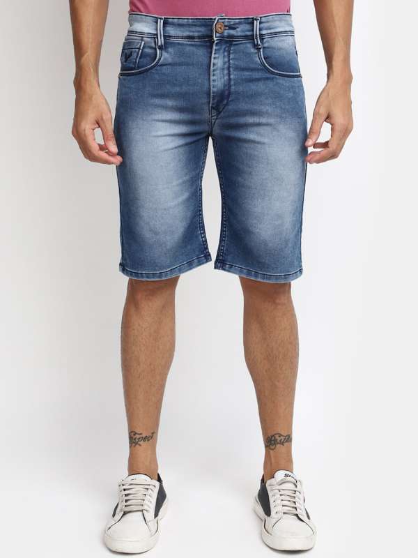 Denim shorts for mens online india store