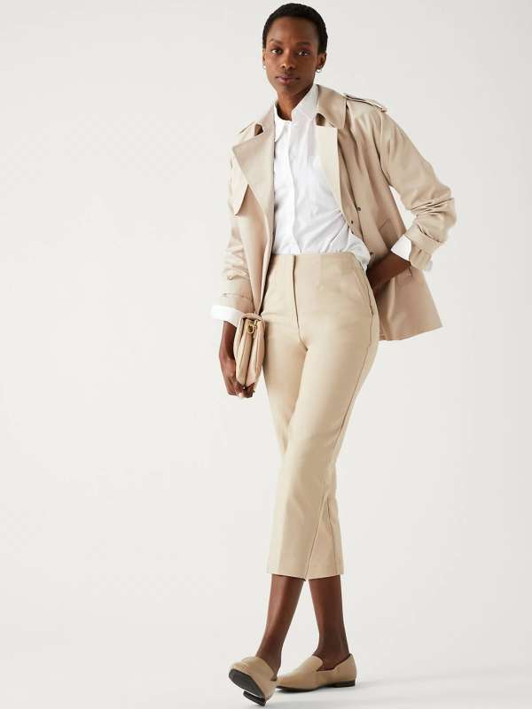 Marks and spencer discount ladies cotton trousers