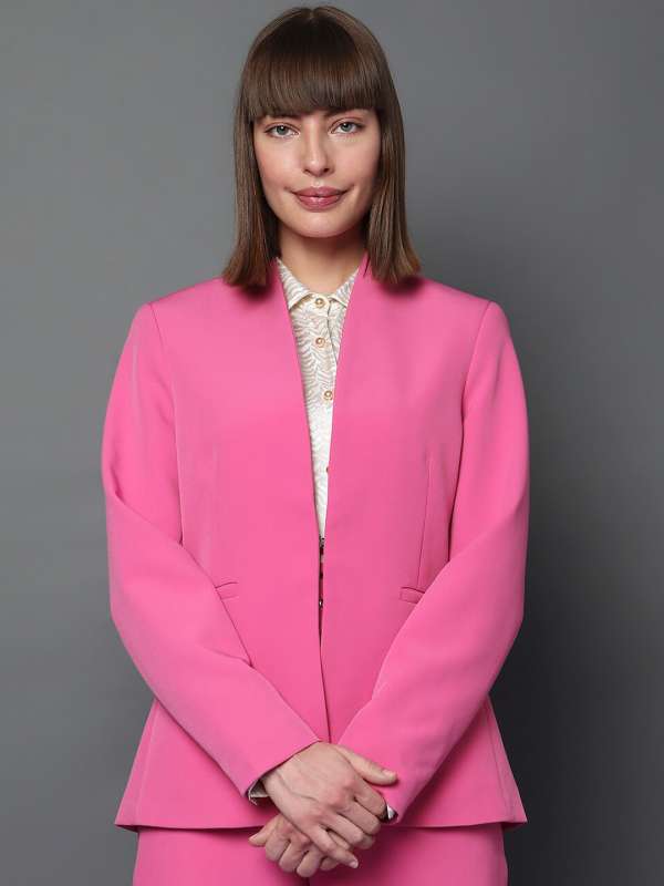Vero Moda Pink Long Sleeve Blazer Buy Vero Moda Pink Long Sleeve Blazer online in India