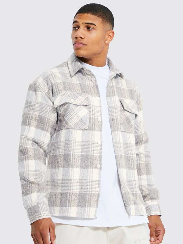 White mens shacket clearance