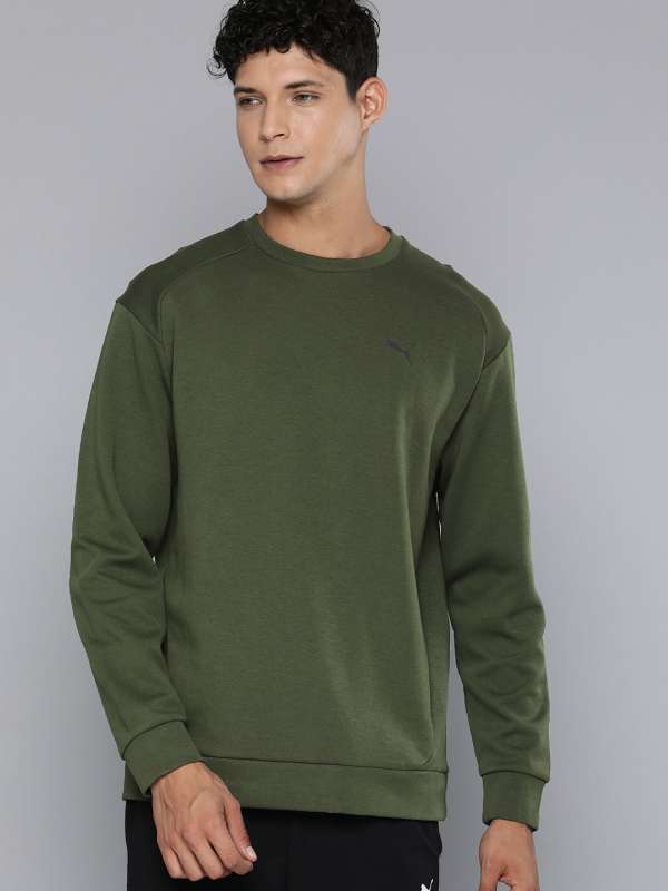 Puma Olive Sweatshirts Buy Puma Olive Sweatshirts online in India